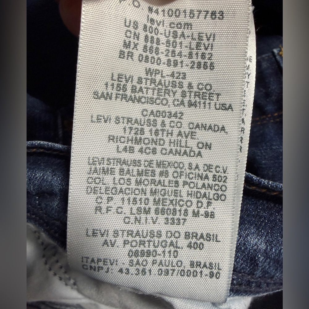 Levi’s 515 Bootcut Jeans Women’s 14L Medium Blue Stretch Denim 30” Inseam - Picture 11 of 11